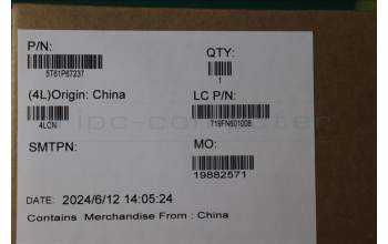 Lenovo 5T61P67237 CS21_3+2bCP,GLM,BK,NONFC,TRI,EL