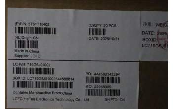 Lenovo 5T61T18408 CS25 ALLOY_WHITE,FP,JYT