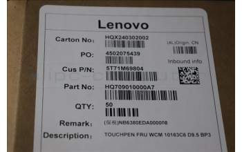 Lenovo 5T71M69804 TOUCHPEN FRU WCM 10163C6 D9.5 BP3