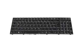 6-80-PC510-070-K Original Clevo Tastatur DE (deutsch) schwarz mit Backlight