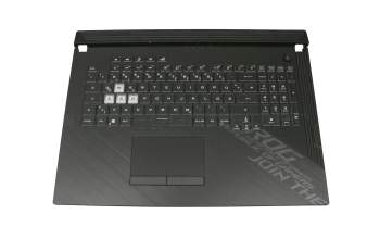 6037B0194313 Original Asus Tastatur inkl. Topcase DE (deutsch) schwarz/schwarz mit Backlight