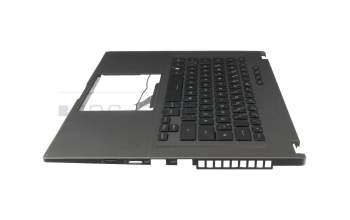 6037B0233213 Original IEC Tastatur inkl. Topcase DE (deutsch) schwarz/schwarz mit Backlight