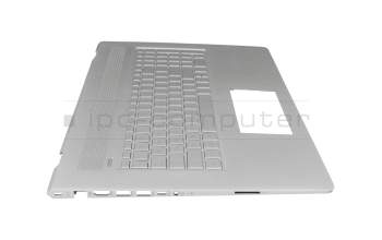 6070B1167201 Original HP Tastatur inkl. Topcase DE (deutsch) silber/silber mit Backlight