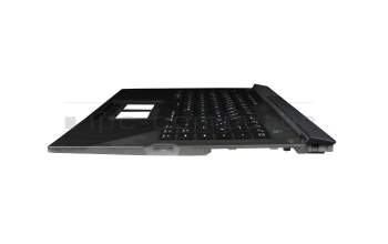 6070B1886121 Original Asus Tastatur inkl. Topcase DE (deutsch) schwarz/schwarz/transparent/grau mit Backlight