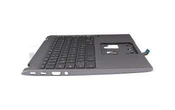 6B.A6XN7.008 Original Acer Tastatur inkl. Topcase DE (deutsch) dunkelgrau/grau