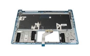 6B.HJNN8.020 Original Acer Tastatur inkl. Topcase DE (deutsch) schwarz/blau mit Backlight