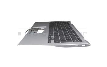 6B.HWYN7.007 Original Acer Tastatur inkl. Topcase DE (deutsch) schwarz/silber
