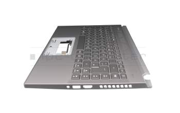 6B.QBJN2.014 Original Acer Tastatur inkl. Topcase DE (deutsch) grau/grau mit Backlight