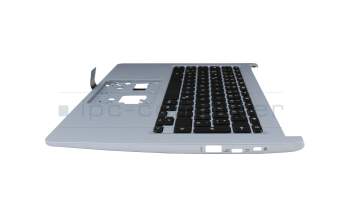 6BATHN7015 Original Acer Tastatur inkl. Topcase DE (deutsch) schwarz/silber