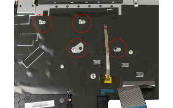 6BQ3DN2011 Original Acer Tastatur inkl. Topcase DE (deutsch) schwarz/silber mit Backlight (1060)