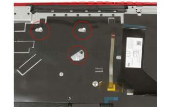 6BQ3EN2011 Original Acer Tastatur inkl. Topcase DE (deutsch) schwarz/schwarz mit Backlight (1050)