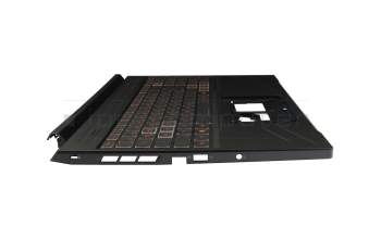 71002EBO022 Original Compal Tastatur inkl. Topcase DE (deutsch) schwarz/schwarz mit Backlight