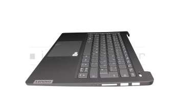 71NJU138099 Original Compal Tastatur inkl. Topcase DE (deutsch) grau/grau mit Backlight