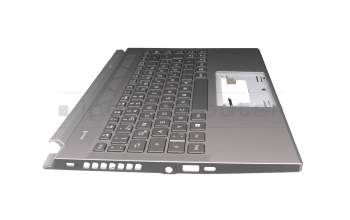 7346829600009 Original Acer Tastatur inkl. Topcase DE (deutsch) grau/grau mit Backlight