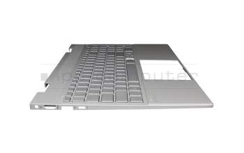 7H2260 Original HLDS Tastatur inkl. Topcase DE (deutsch) silber/silber mit Backlight (UMA Grafik)
