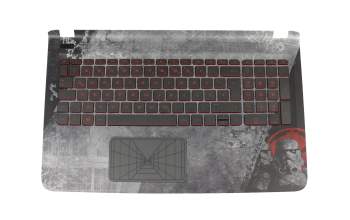 836884-041 Original HP Tastatur inkl. Topcase DE (deutsch) schwarz/schwarz mit Backlight