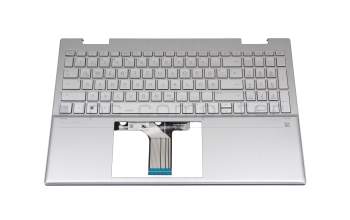8K2251 Original HP Tastatur inkl. Topcase DE (deutsch) silber/silber