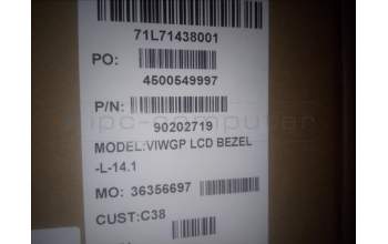 Lenovo 90202719 VIWGP LCD Bezel L-Texture
