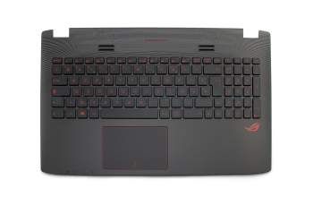 90NB09I3-R31FR0 Original Asus Tastatur inkl. Topcase FR (französisch) schwarz/schwarz mit Backlight