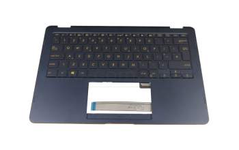 90NB0EN1-R30290 Original Asus Tastatur inkl. Topcase UK (englisch) blau/blau mit Backlight