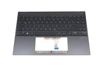 90NB0SL1-R30GE1 Original Asus Tastatur inkl. Topcase DE (deutsch) grau/grau mit Backlight