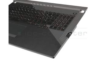 90NR01T1-R31GE0 Original Asus Tastatur inkl. Topcase DE (deutsch) schwarz/schwarz mit Backlight - mit Keystone Schacht -