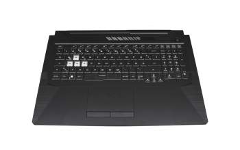 90NR0684-R31GE0 Original Asus Tastatur inkl. Topcase DE (deutsch) schwarz/transparent/schwarz mit Backlight