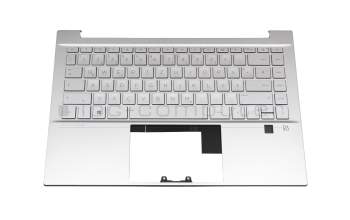 910300255660 Original PMX Tastatur inkl. Topcase DE (deutsch) silber/silber mit Backlight