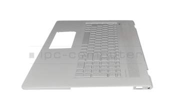 921869-041 Original HP Tastatur inkl. Topcase DE (deutsch) silber/silber mit Backlight