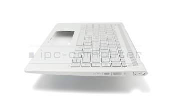 933313-041 Original HP Tastatur inkl. Topcase DE (deutsch) silber/silber mit Backlight