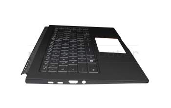 957-16S61E-C07 Original MSI Tastatur inkl. Topcase DE (deutsch) schwarz/schwarz mit Backlight
