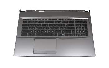 95717E71EC24 Original MSI Tastatur inkl. Topcase DE (deutsch) schwarz/grau mit Backlight