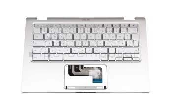 9C-N17EK0080 Original Asus Tastatur inkl. Topcase DE (deutsch) silber/silber mit Backlight