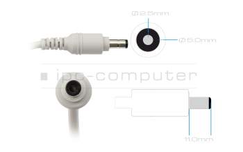 9NA1508002 Original Asus Netzteil 150,0 Watt grau abgerundete Bauform