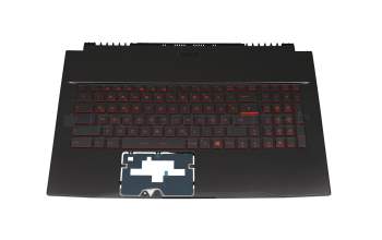 9Z.NCXBN.10G Original MSI Tastatur inkl. Topcase DE (deutsch) schwarz/rot/schwarz mit Backlight