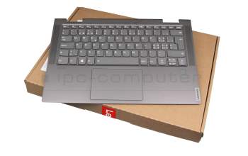 9Z.NDUBN.F00 Original Lenovo Tastatur inkl. Topcase CH (schweiz) grau/grau mit Backlight