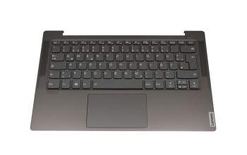 9Z.NDUBN.F0G Original Lenovo Tastatur inkl. Topcase DE (deutsch) grau/grau mit Backlight