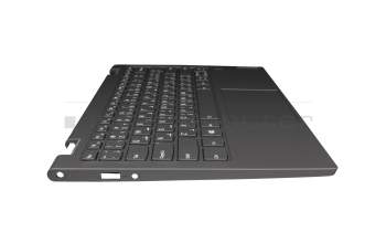 9Z.NDUBQ.S0A Original Lenovo Tastatur inkl. Topcase UAE (arabisch) grau/grau mit Backlight