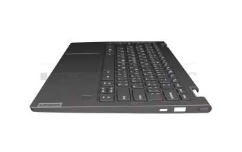 9Z.NDUBQ.S0A Original Lenovo Tastatur inkl. Topcase UAE (arabisch) grau/grau mit Backlight