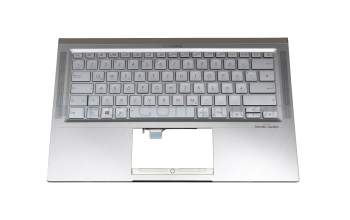 9Z.NFKBN.40G Original Asus Tastatur inkl. Topcase DE (deutsch) silber/silber mit Backlight