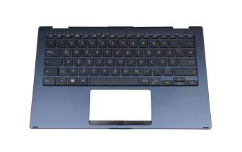 9Z.NFQBU.00G Original Darfon Tastatur inkl. Topcase DE (deutsch) schwarz/blau mit Backlight