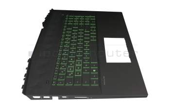 9ZNEZBCX0G Original HP Tastatur inkl. Topcase DE (deutsch) schwarz/schwarz mit Backlight