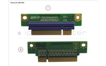Fujitsu PCIE_RISER_1U_LOW für Fujitsu Primergy RX1330 M3