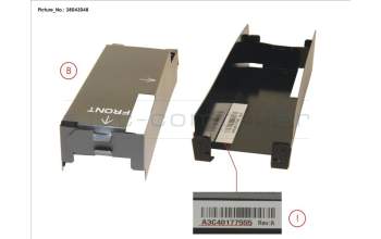 Fujitsu 5-DIMM WIDE AIR DUCT RIGH für Fujitsu Primergy BX2580 M2