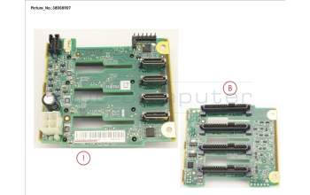 Fujitsu PCIE_2U_4_25SFF_SL für Fujitsu Primergy RX2540 M4