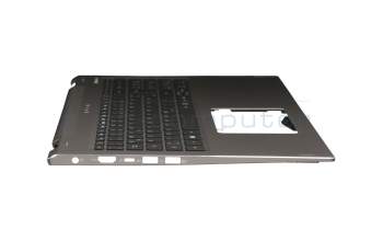 ACM16P56D0 Original Chicony Tastatur inkl. Topcase DE (deutsch) schwarz/silber mit Backlight