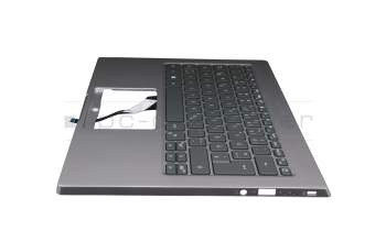 ACM26D0 Original Acer Tastatur inkl. Topcase DE (deutsch) silber/silber mit Backlight