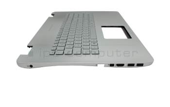 AEBK3G00010 Original Quanta Tastatur inkl. Topcase DE (deutsch) silber/silber mit Backlight