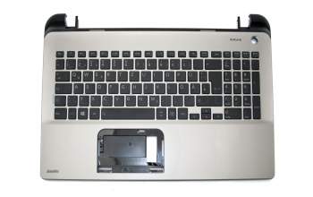 AEBLIG00010 Original Quanta Tastatur inkl. Topcase DE (deutsch) schwarz/silber