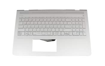 AEG74G01010 Original Chicony Tastatur inkl. Topcase DE (deutsch) silber/silber mit Backlight